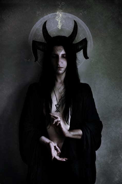 Satanic witch figure